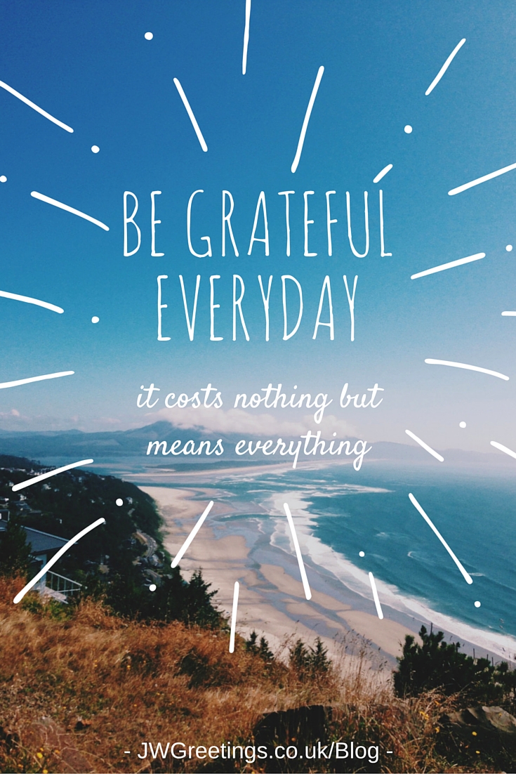 Being grateful helps