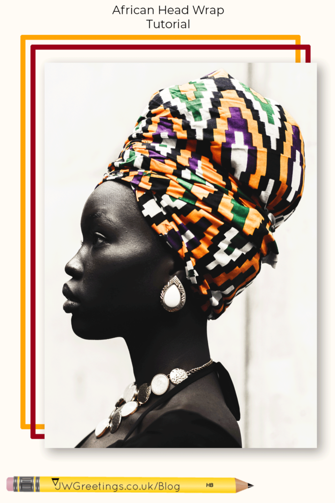 African Head Wrap Tutorial no2 Life behind Black Greeting Cards