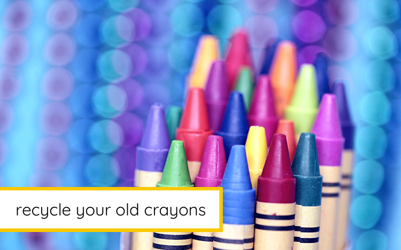 recycle old crayons to make candles