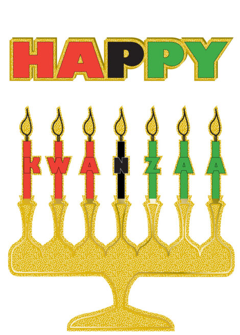 Kwanzaa Card  Kwanzaa in Candles - kwa001