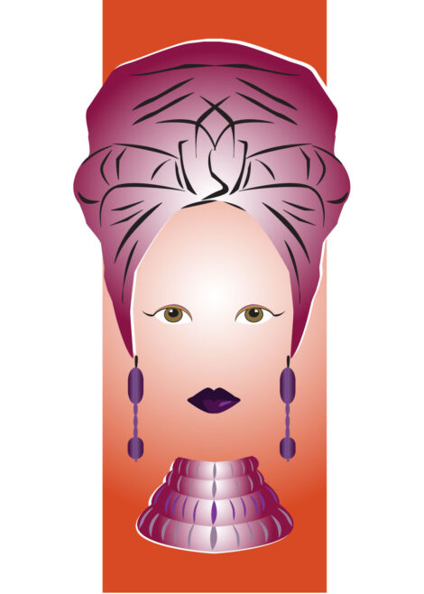 Any Occasion - African Head Wrap Purple - any005