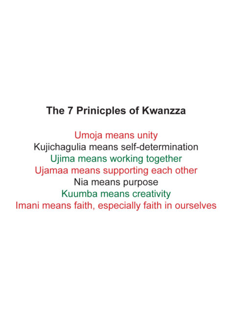 Kwanzaa Card Kwanzaa Candles - kwa002 - Image 2