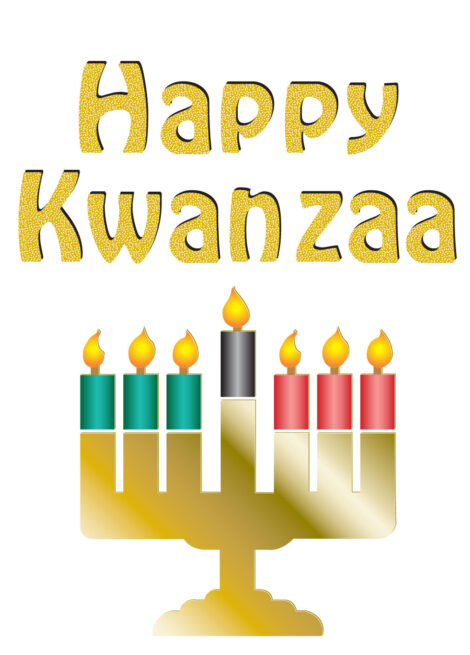 Kwanzaa Card Kwanzaa Candles - kwa002
