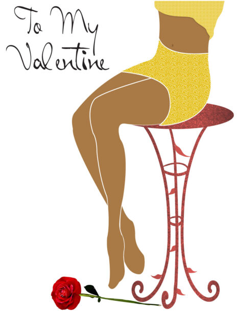 Valentines Card Sexy Ladies Legs - val002